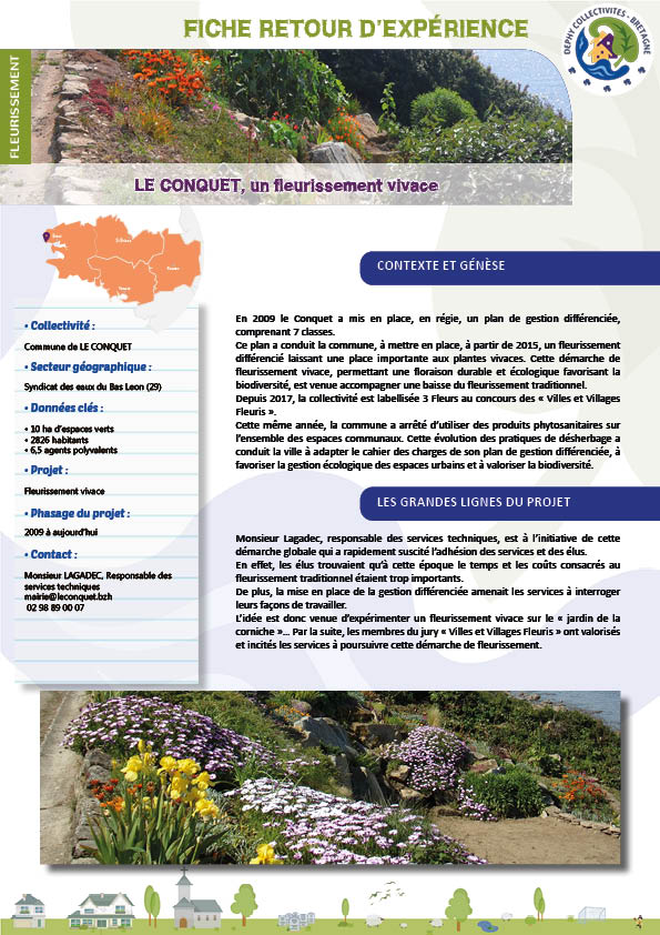 Dephy LE CONQUET, un fleurissement vivace - DEPHY Collectivités - Bretagne