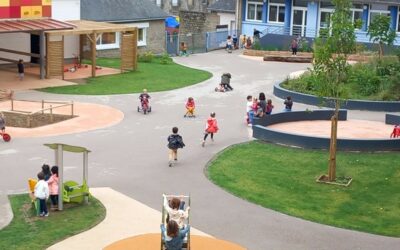 Plérin, une cour d’école végétalisée et apaisée